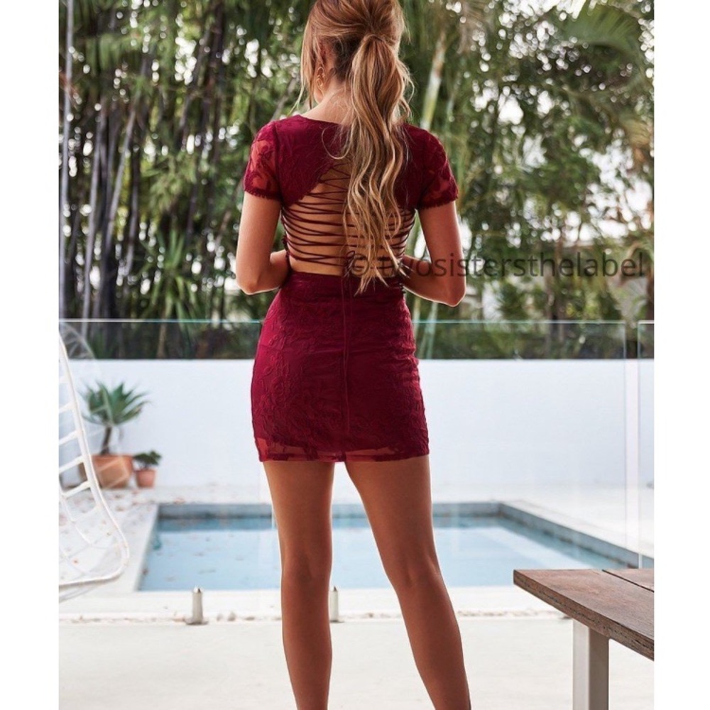 COPY - red lace dress